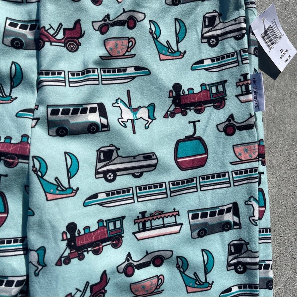 Disney Parks Transportation Leggings Pants by Her Universe Medium - Picture 3 of 12
